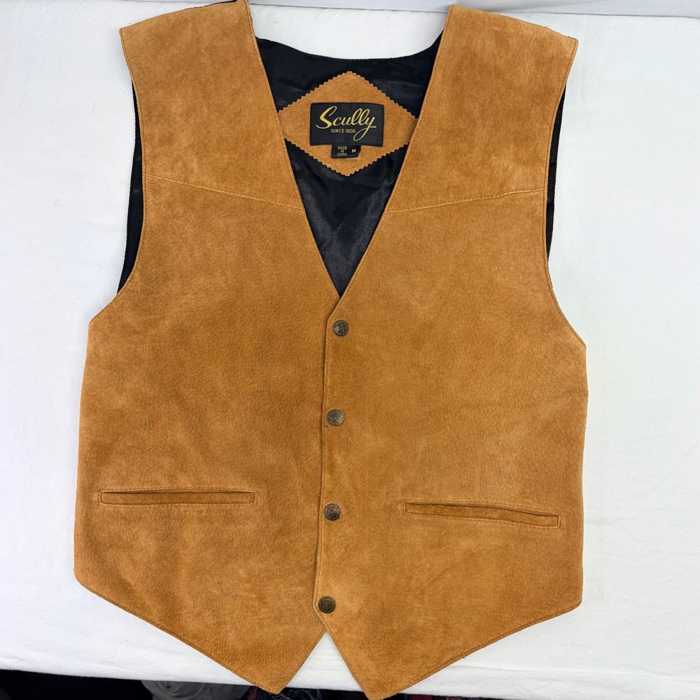 Scully Suede Vest Waistcoat
Mens Medium Brown
Western Ro
Pockets Rodeo
Cowboy - Picture 6 of 9